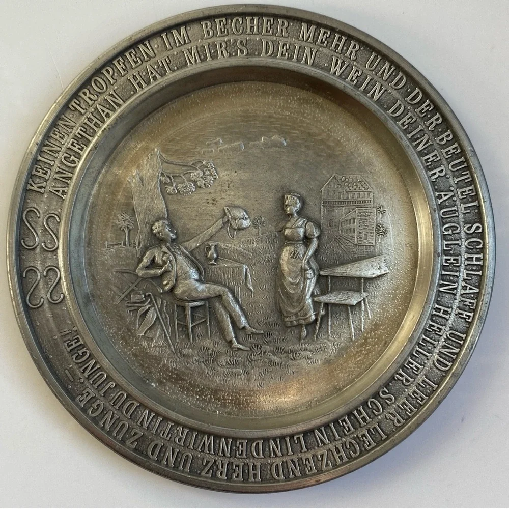 Vintage German 95% Pewter plate Frieling-Zinn - Picture 2 of 7